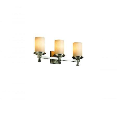 Justice Design Group Deco 3-Light Bath Bar CLD-8533-10-CROM